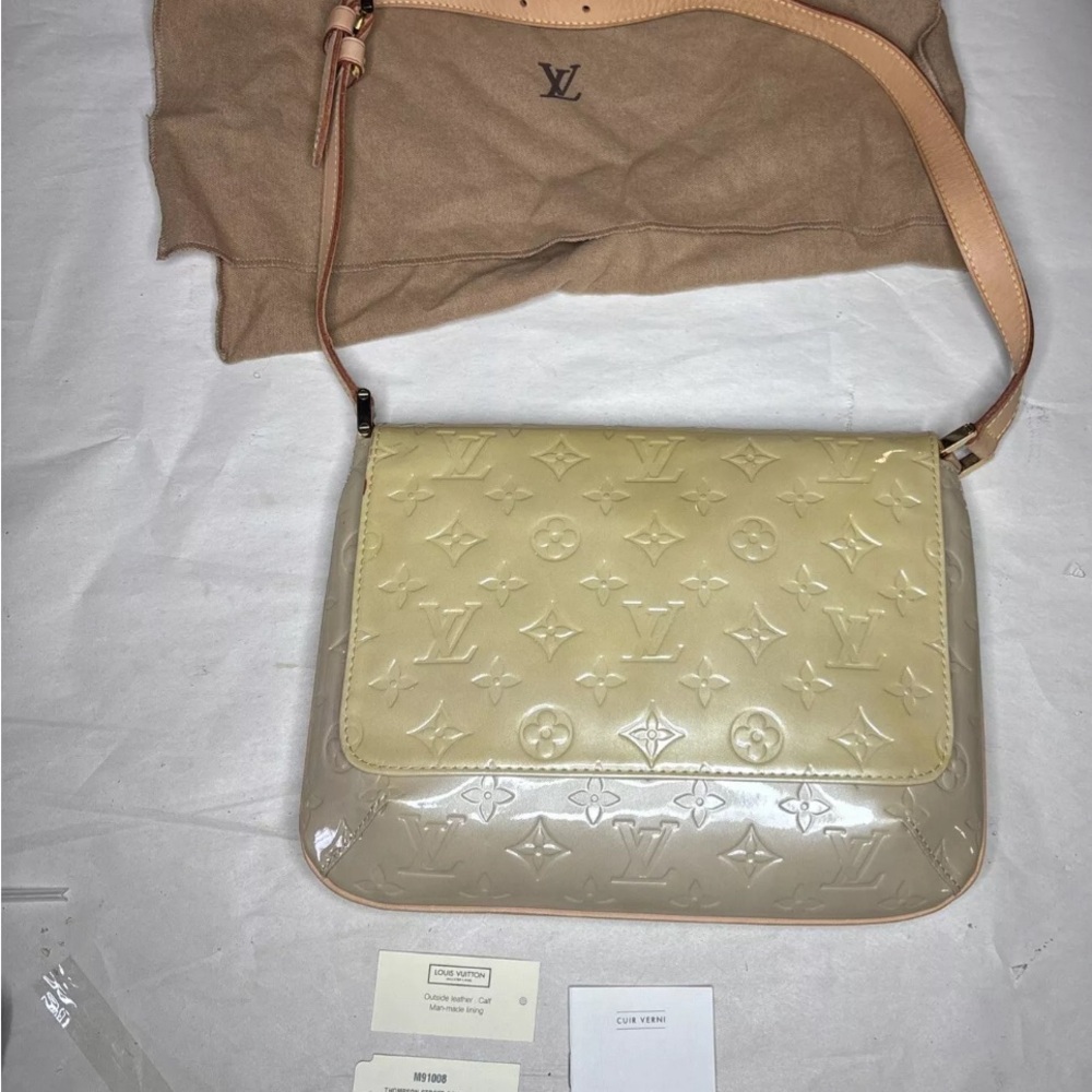 Luxury Louis Vuitton Tan and Cream Shoulder Bag with Monogram Design NWOT - Picture 4 of 13